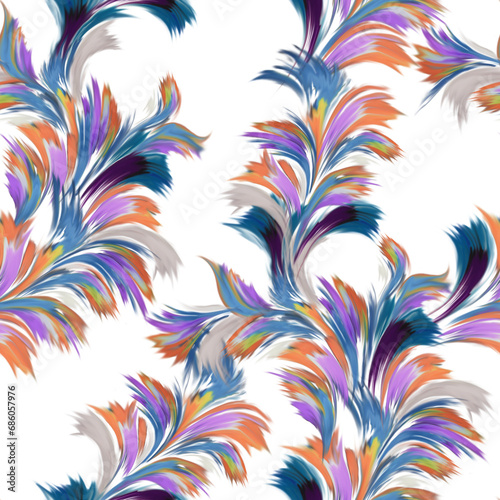 seamless abstract design, digital painting, wallpaper design