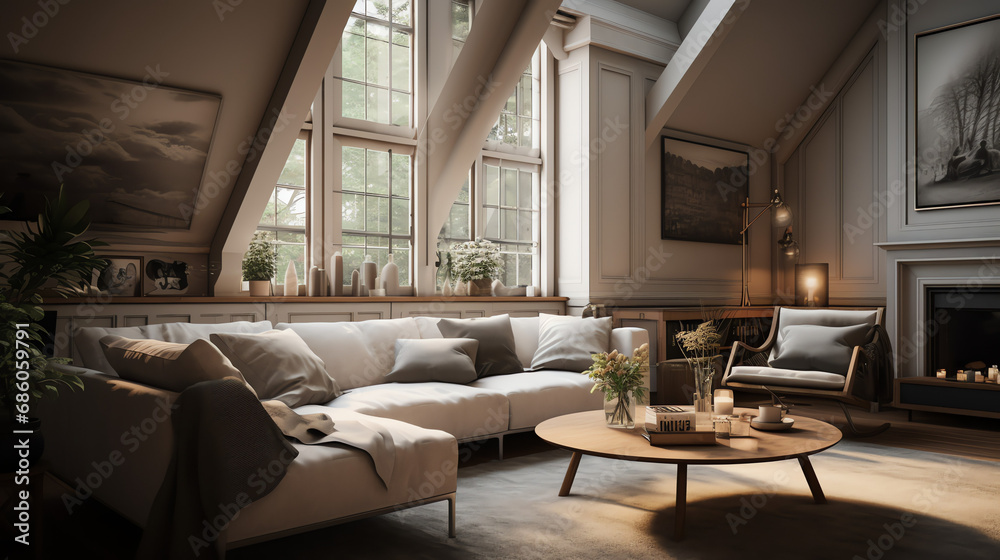 Fototapeta premium modern living room