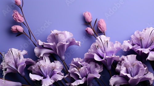 Iris Purple Flower On Natural Background, HD, Background Wallpaper, Desktop Wallpaper 