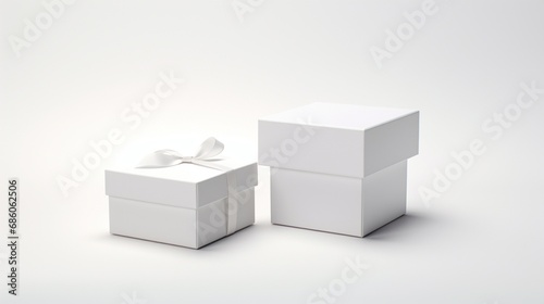 3d render of a stack of boxes on a white background