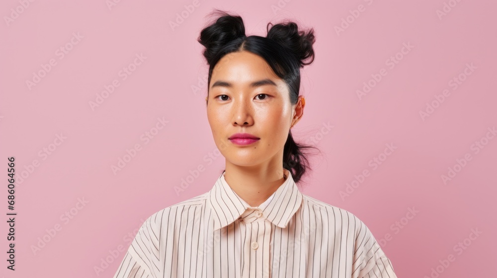 Chic Korean model with a glowy complexion Chic Korean model with a glowy complexion