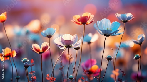 Flowers Pastel Color Tone Soft Blur, HD, Background Wallpaper, Desktop Wallpaper 