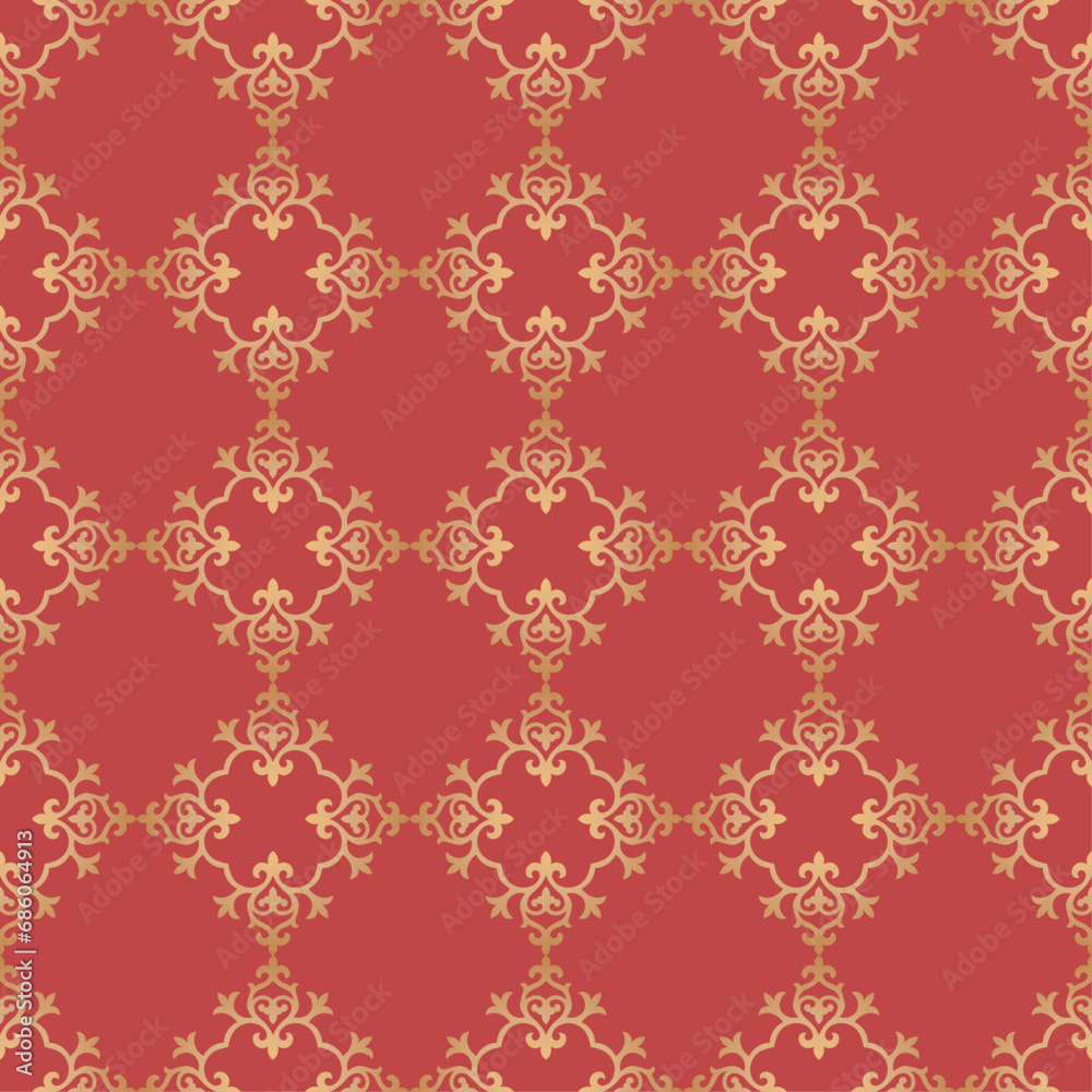 Decorative Asian folk seamless pattern. Repeating background in nomad style. Colored fabric swatch with surface design, minimal print on wallpaper, fabrics, gift wrap, templates. Vector. Decorative Asian folk seamless pattern. Repeating background in nomad style. Colored fabric swatch with surface design, minimal print on wallpaper, fabrics, gift wrap, templates. Vector.