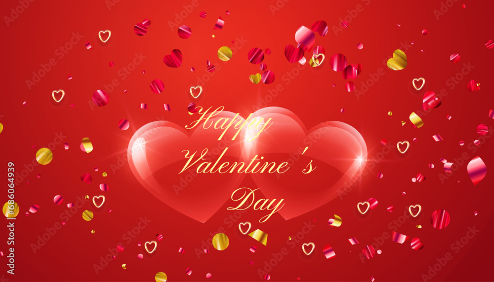Happy valentine's day card set design. Happy valentine's day card set design.