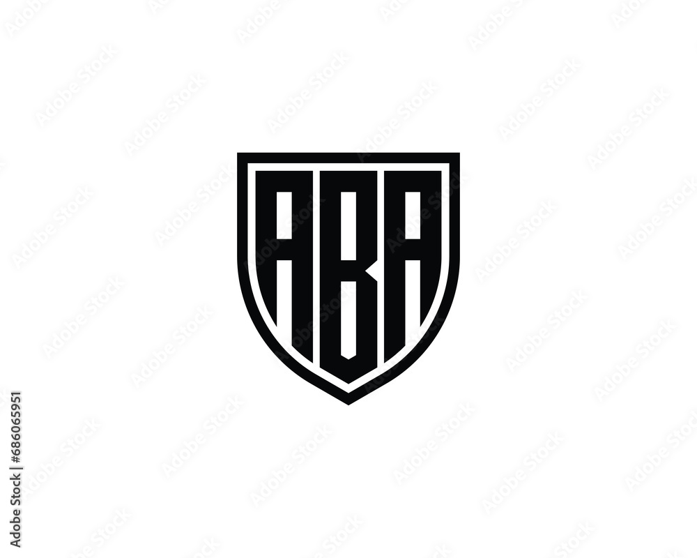 ABA logo design vector template