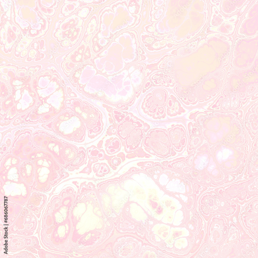 Abstract Marble texture. Fractal digital Art Background. High Resolution. Pink peach color marble texture. Can be used for background or wallpaper