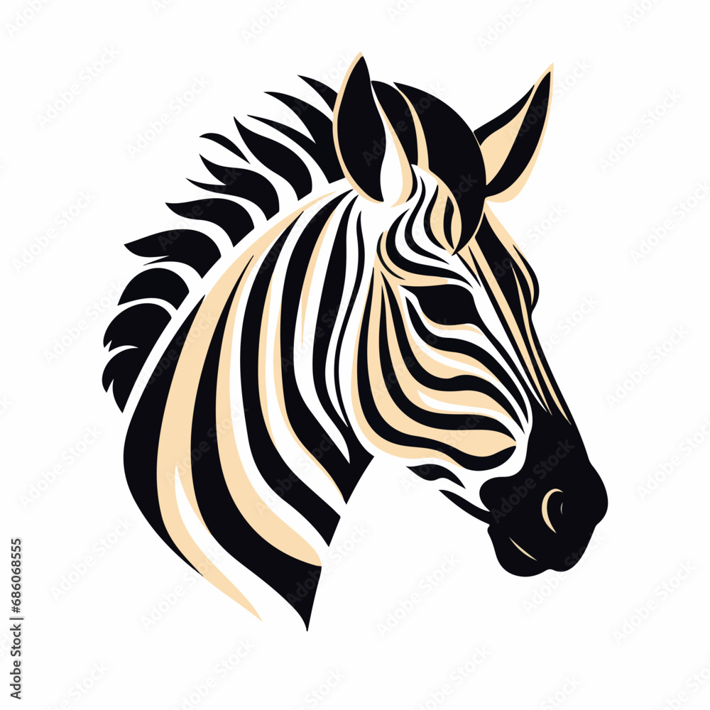 Zebra in cartoon, doodle style. Isolated 2d vector illustration in logo, icon style, Eps 10. AI Generative Zebra in cartoon, doodle style. Isolated 2d vector illustration in logo, icon style, Eps 10. AI Generative