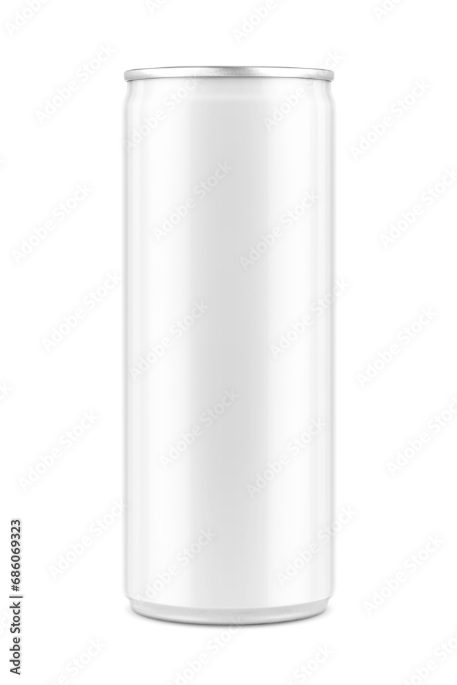 blank packaging white tin can for drink beverage product design mock-up