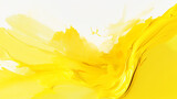 Yellow watercolor brush stroke design decorative background