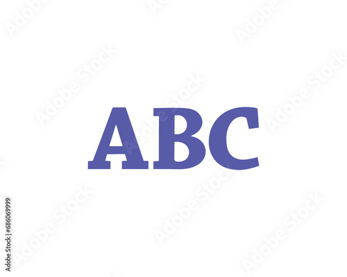 ABC logo design vector template