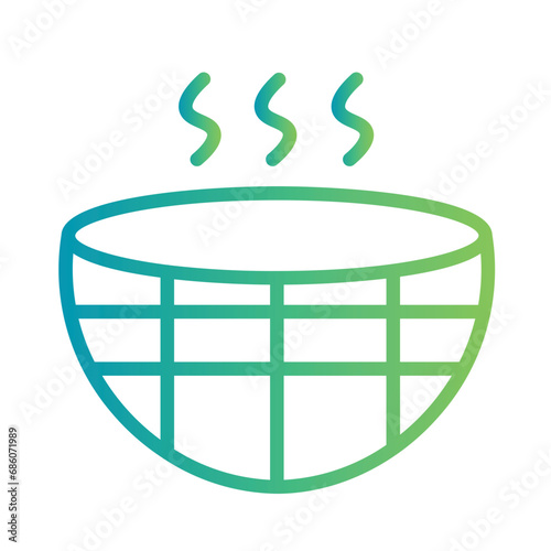 Bath Bucket Care Gradient Outline Icon