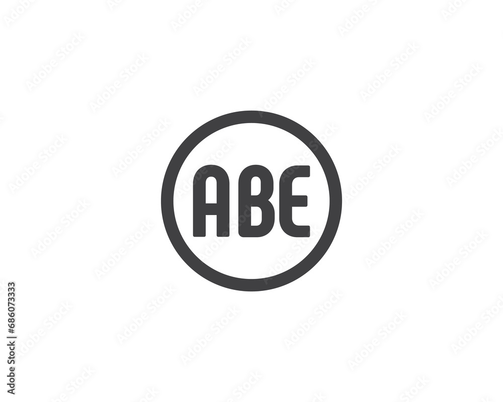 ABE logo design vector template ABE logo design vector template