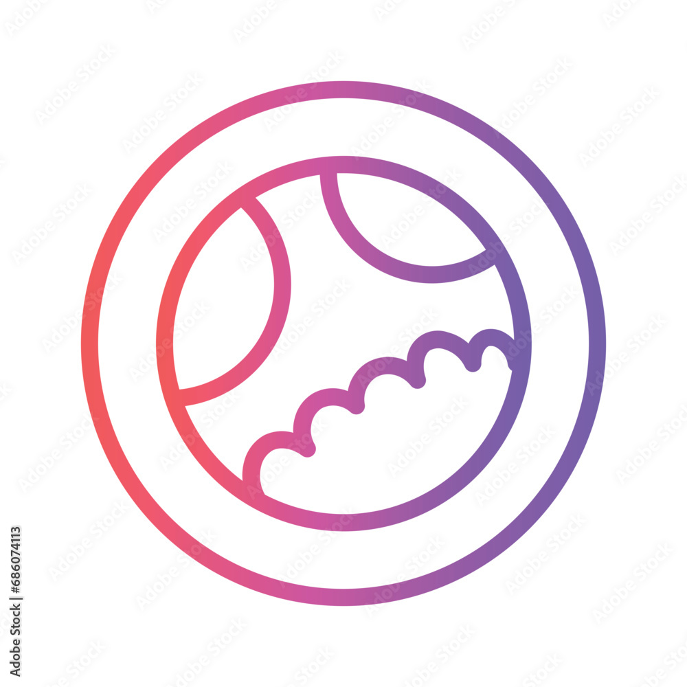 Food Sushi Japan Gradient Outline Icon Food Sushi Japan Gradient Outline Icon