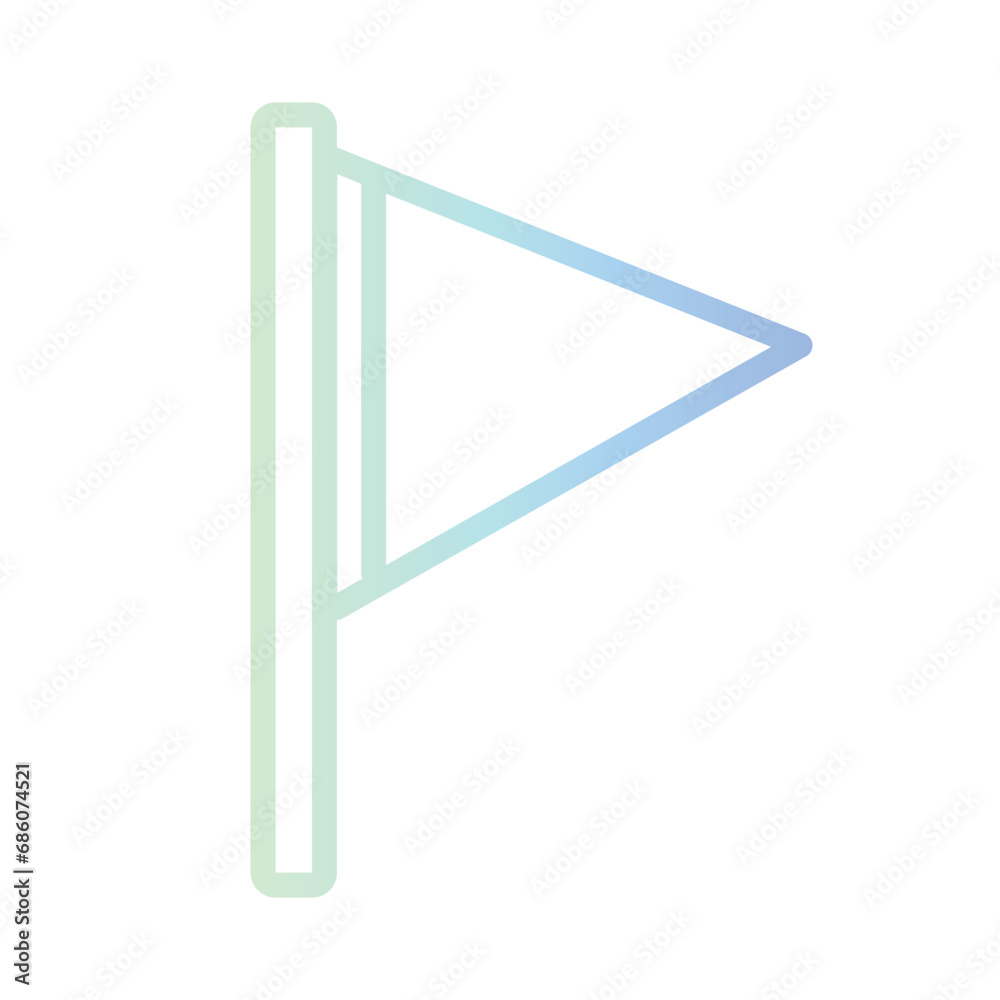 Abstract Banner Blow Gradient Outline Icon Abstract Banner Blow Gradient Outline Icon