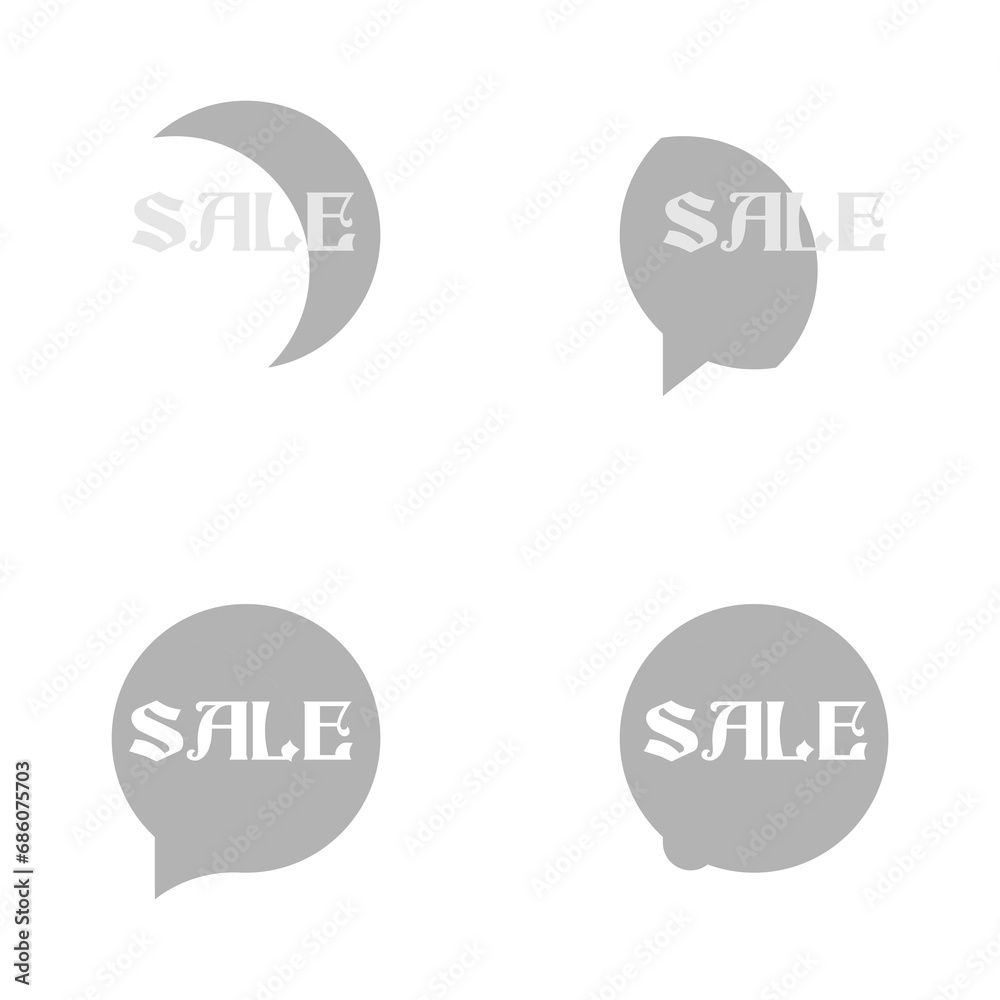 text cloud icon, sale, black friday on a white background, vector illustration