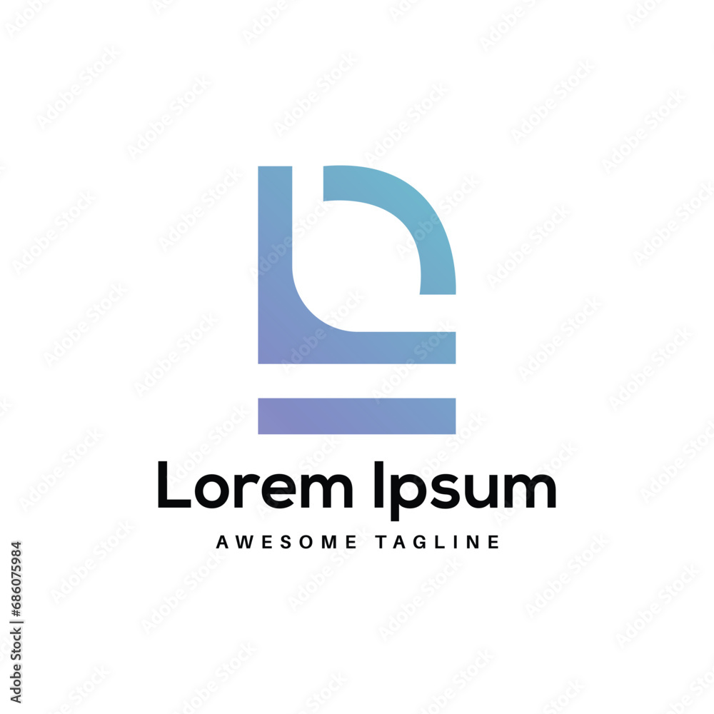 LD Letter Logo Design Free Icon