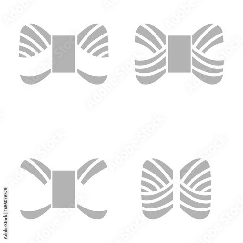 icon of a bundle of threads on a white background, vector illustration