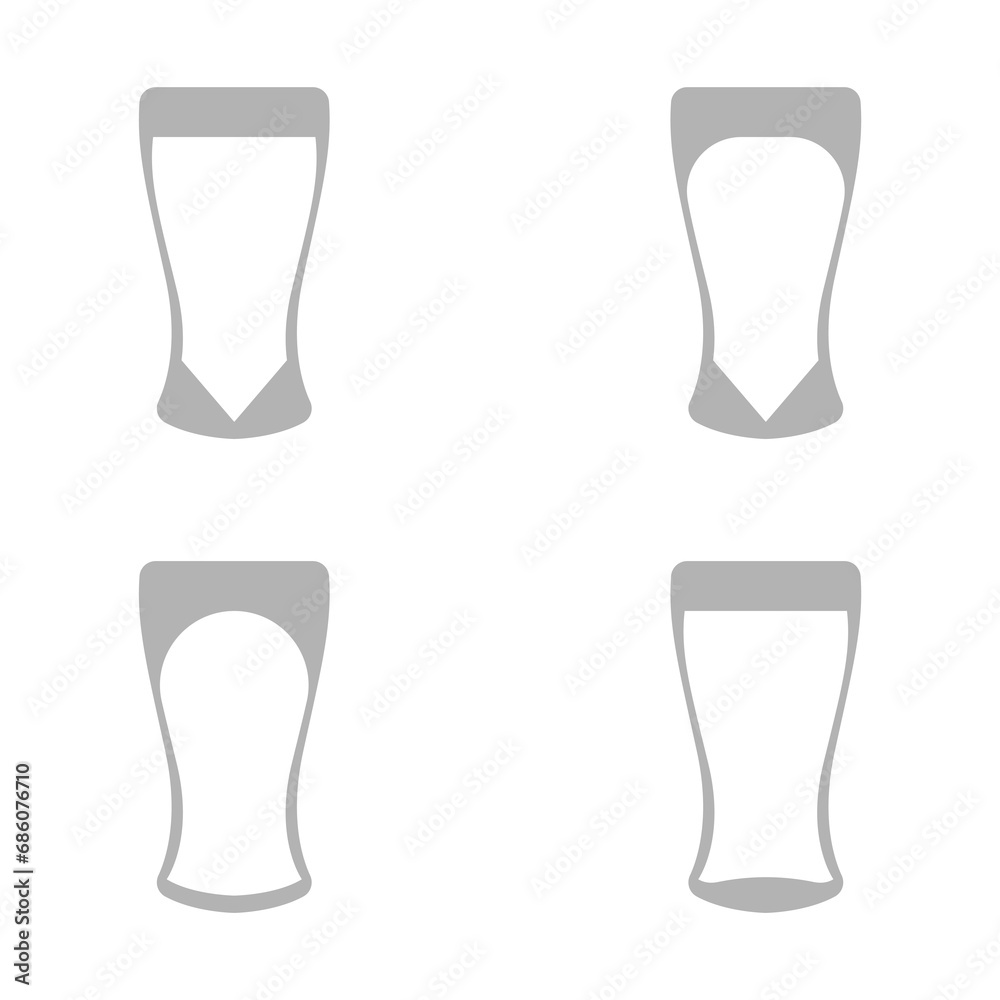 beer glass icon on a white background, vector illustration beer glass icon on a white background, vector illustration