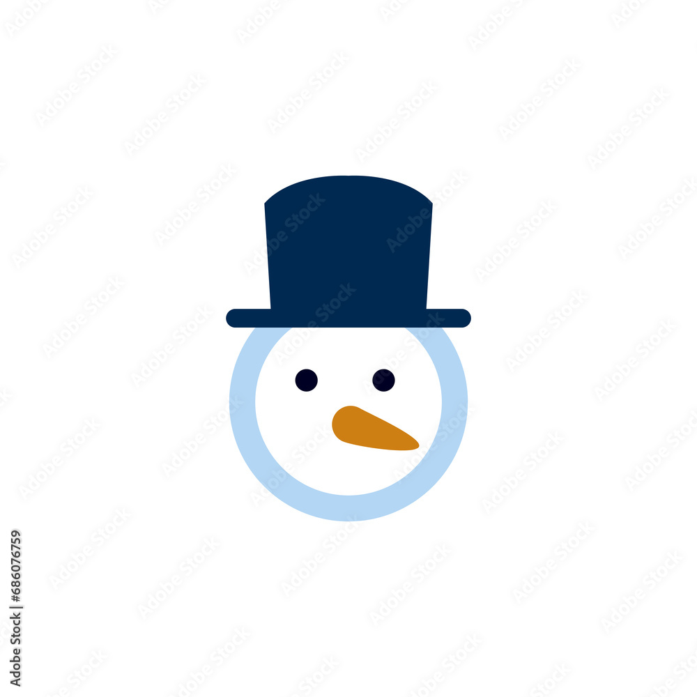 snowman icon on a white background, vector illustration snowman icon on a white background, vector illustration