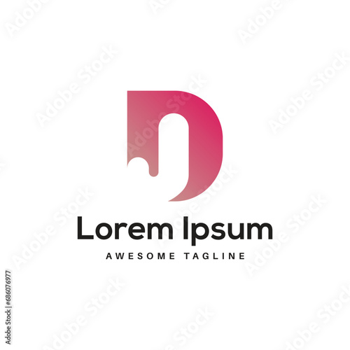 Free Download DJ Letter Logo Design Free Icon - GFXLoad