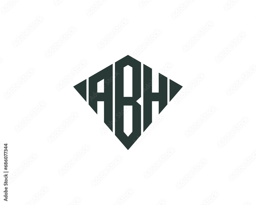 ABH logo design vector template ABH logo design vector template