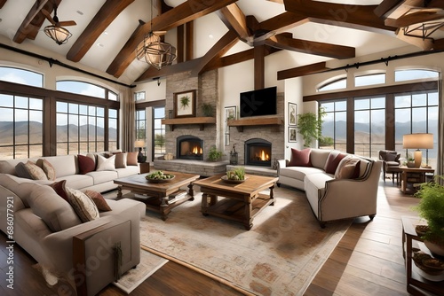 living room with fireplace © MindPalace