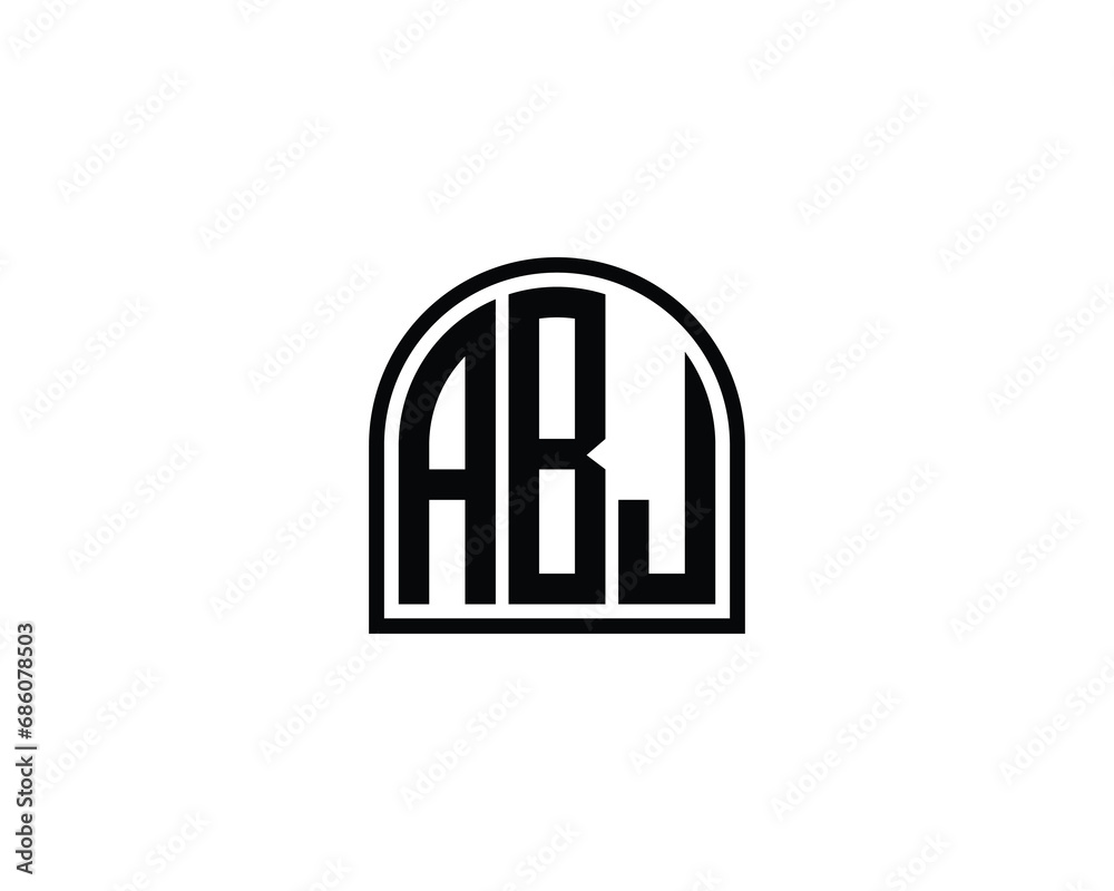 ABJ logo design vector template ABJ logo design vector template