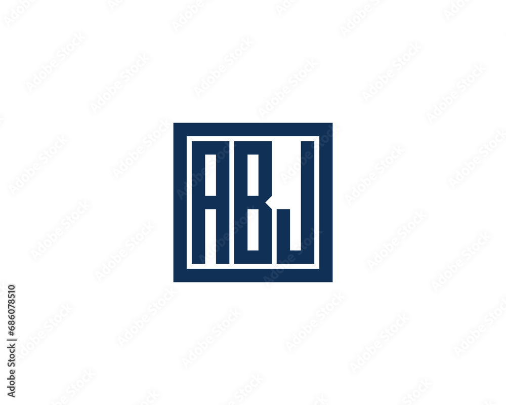 ABJ logo design vector template