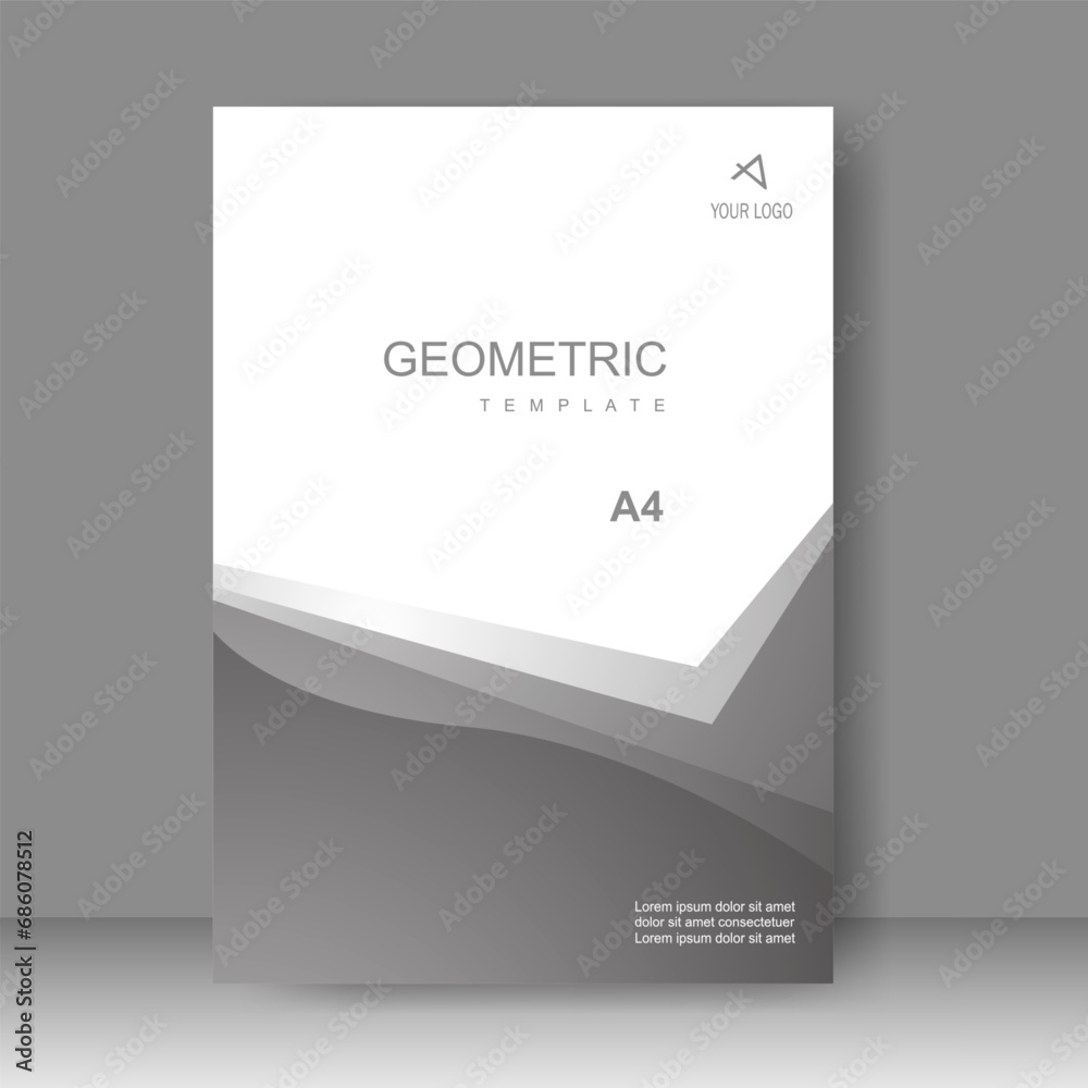 Fototapeta premium Cover design modern background. for cover book, Annual report, Brochure template, Poster, catalog, Simple Flyer promotion, magazine. Vector illustration