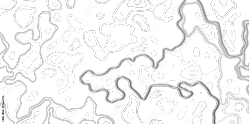 Background of the topographic map. Topographic map lines, contour background. Geographic abstract grid.