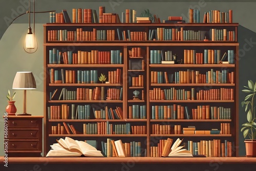 books in a library