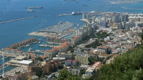 View from The Rock of Gibraltar, British Overseas Territory, Iberian Peninsula
