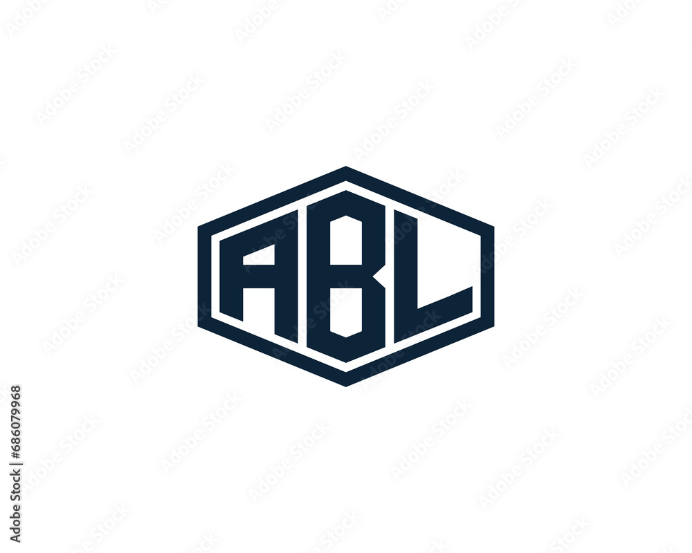 ABL logo design vector template