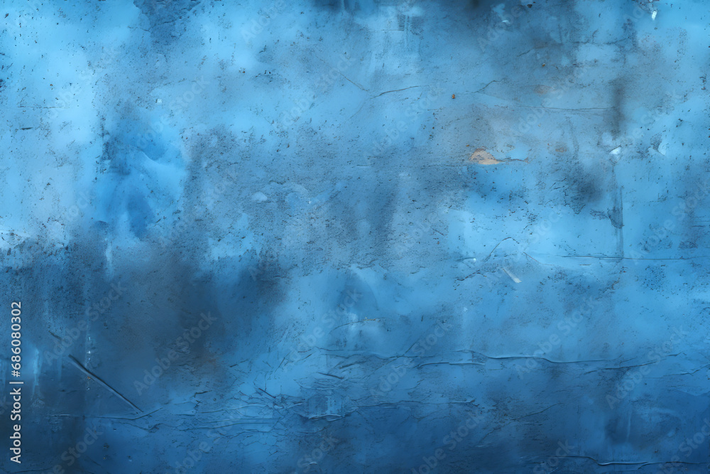 Beautiful background of a blue cracked old wall or table with space for text or inscriptions, product.generative ai - obrazy, fototapety, plakaty 