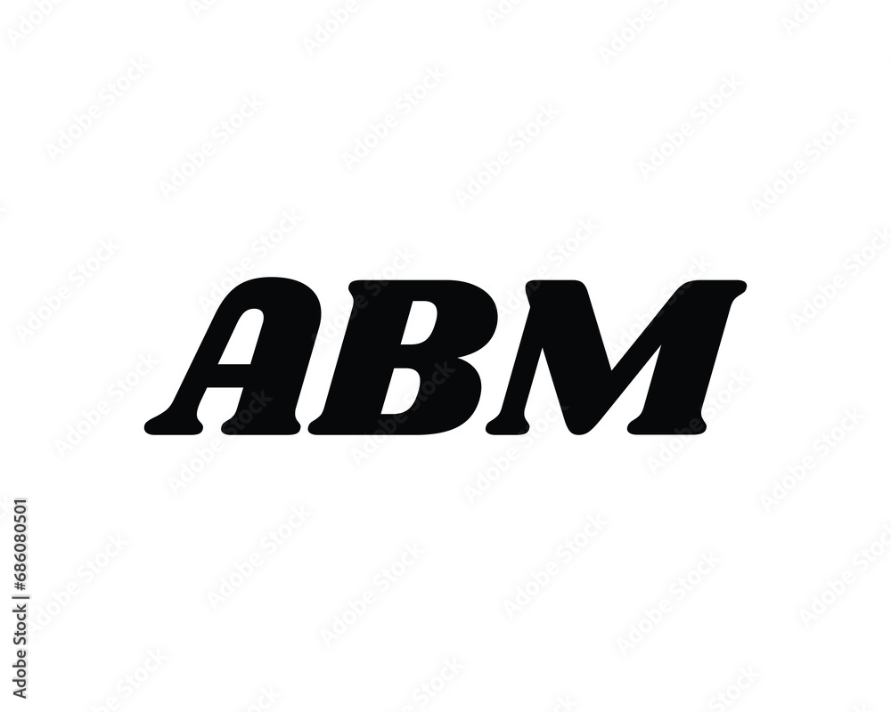 ABM logo design vector template ABM logo design vector template