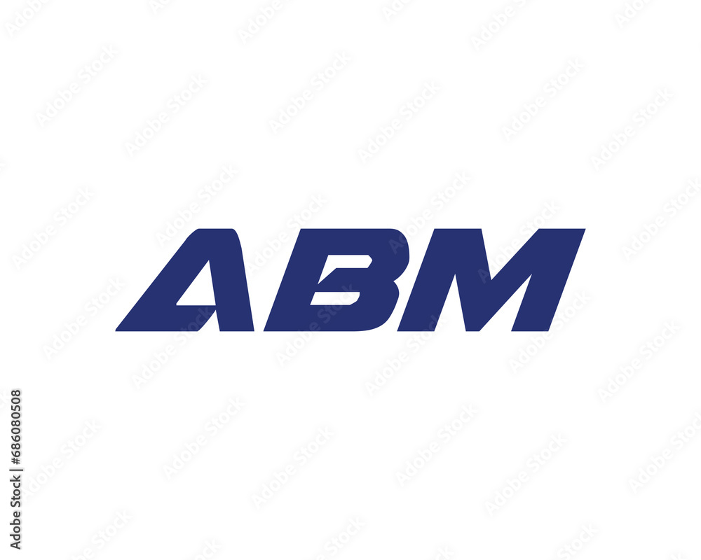 ABM logo design vector template