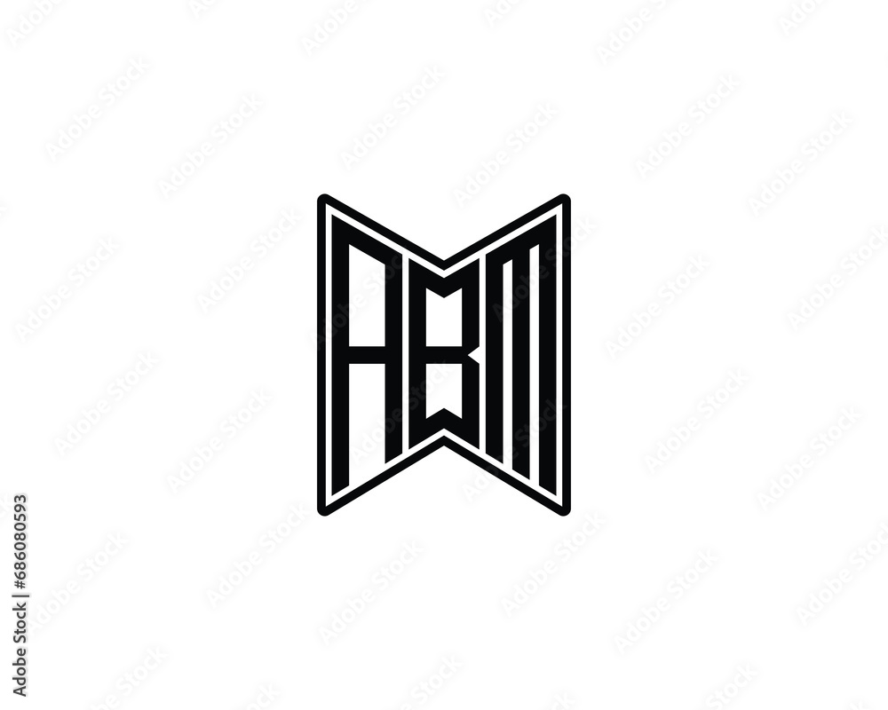 ABM logo design vector template ABM logo design vector template