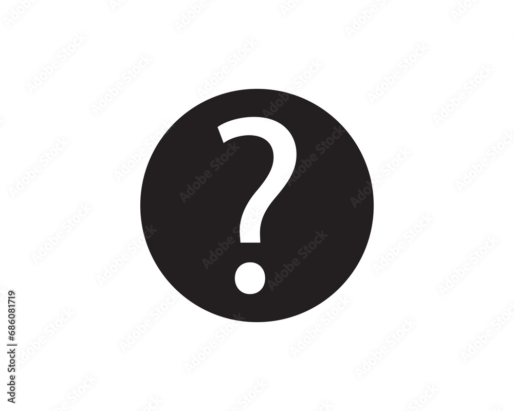 Question mark icon vector symbol illustration Question mark icon vector symbol illustration