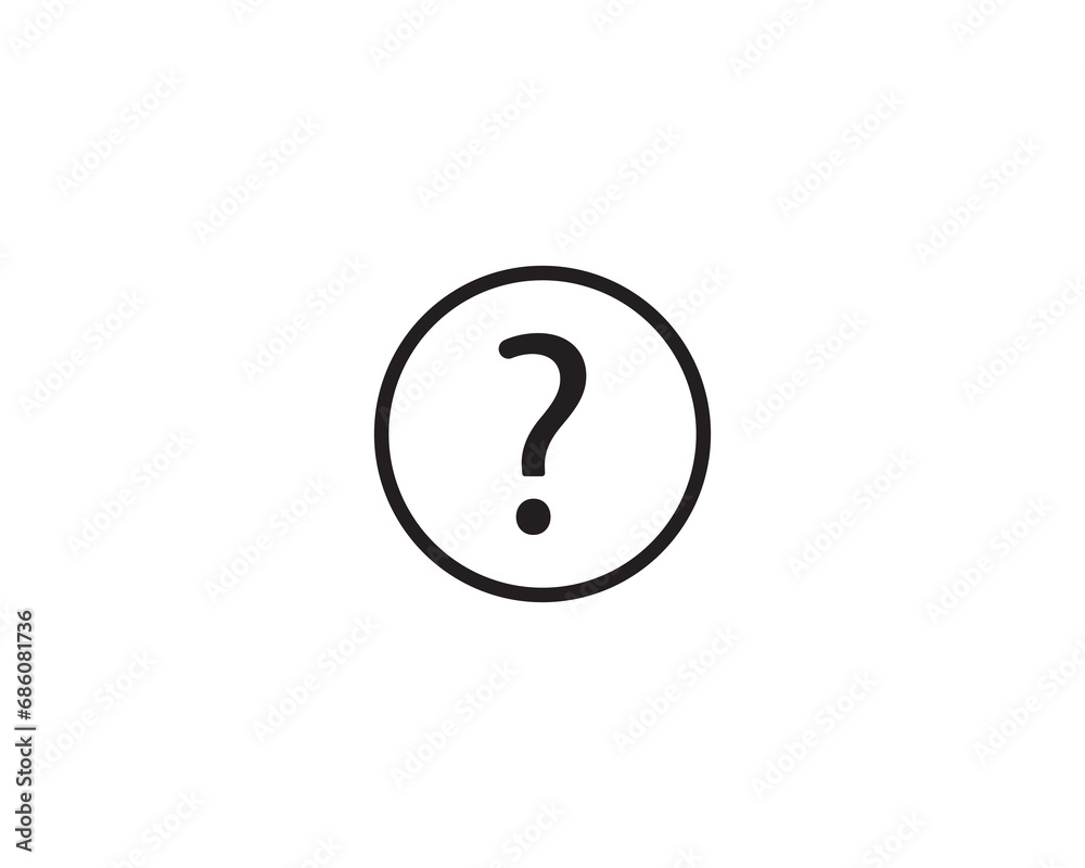 Question mark icon vector symbol illustration Question mark icon vector symbol illustration