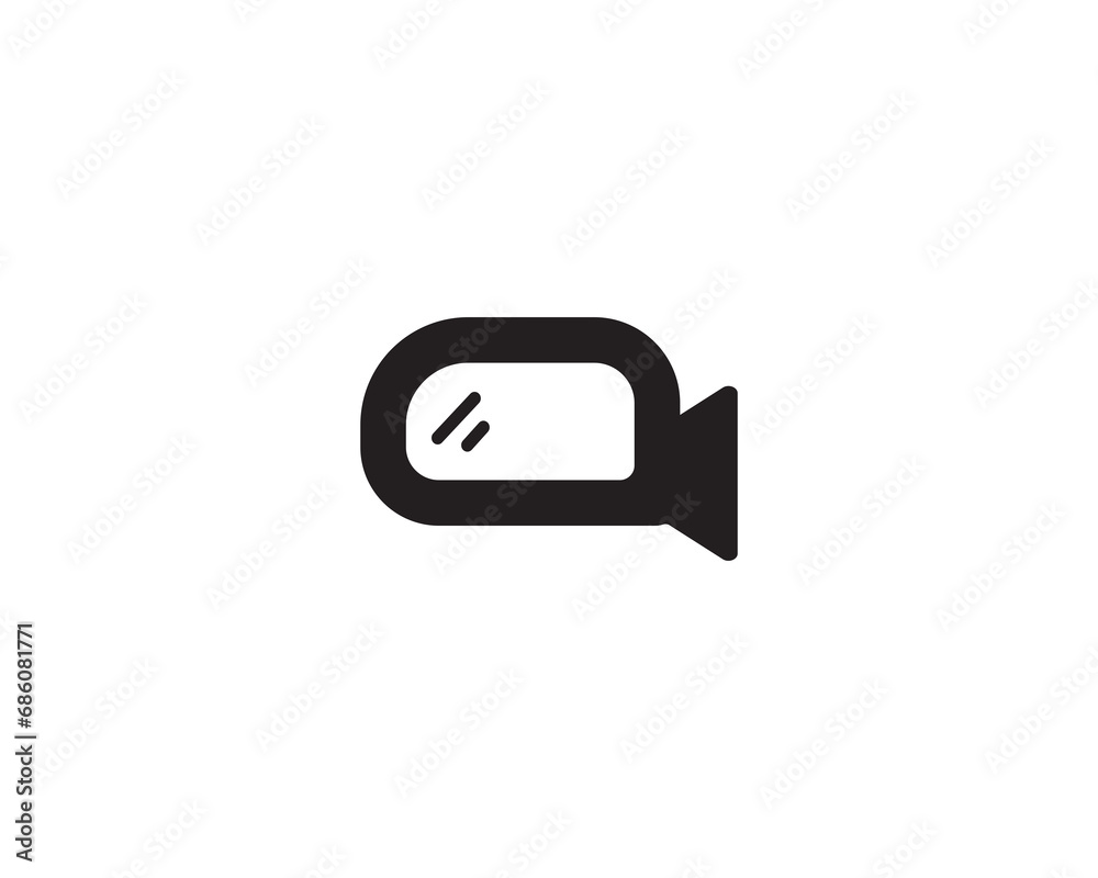 Rearview mirror icon vector symbol design illustration