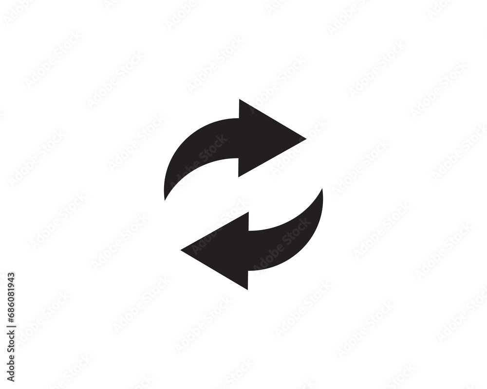 Refresh load restart icon vector symbol design illustration Refresh load restart icon vector symbol design illustration