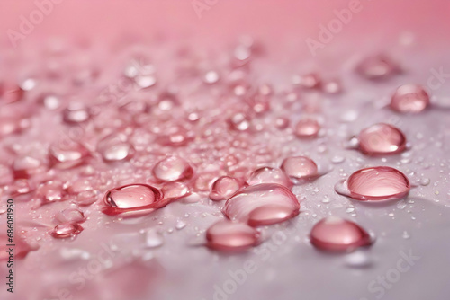 pastel pink background with water drop