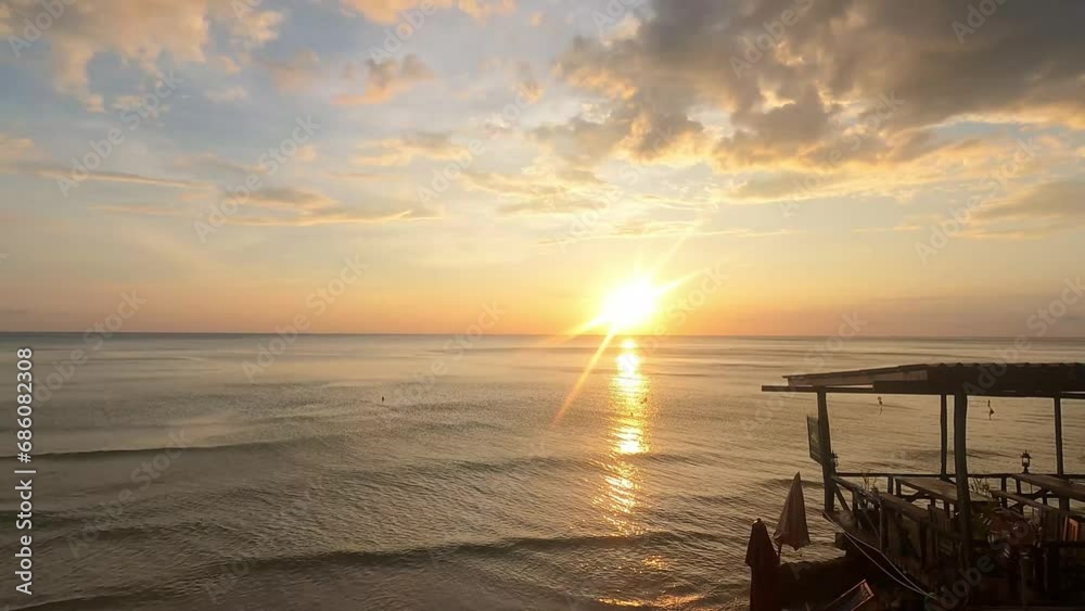 Colourful Sunset over the Sea / Beautiful Sunset Time Lapse Colourful Sunset over the Sea / Beautiful Sunset Time Lapse