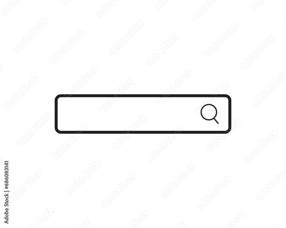 Search bar icon vector illustration isolated Search bar icon vector illustration isolated