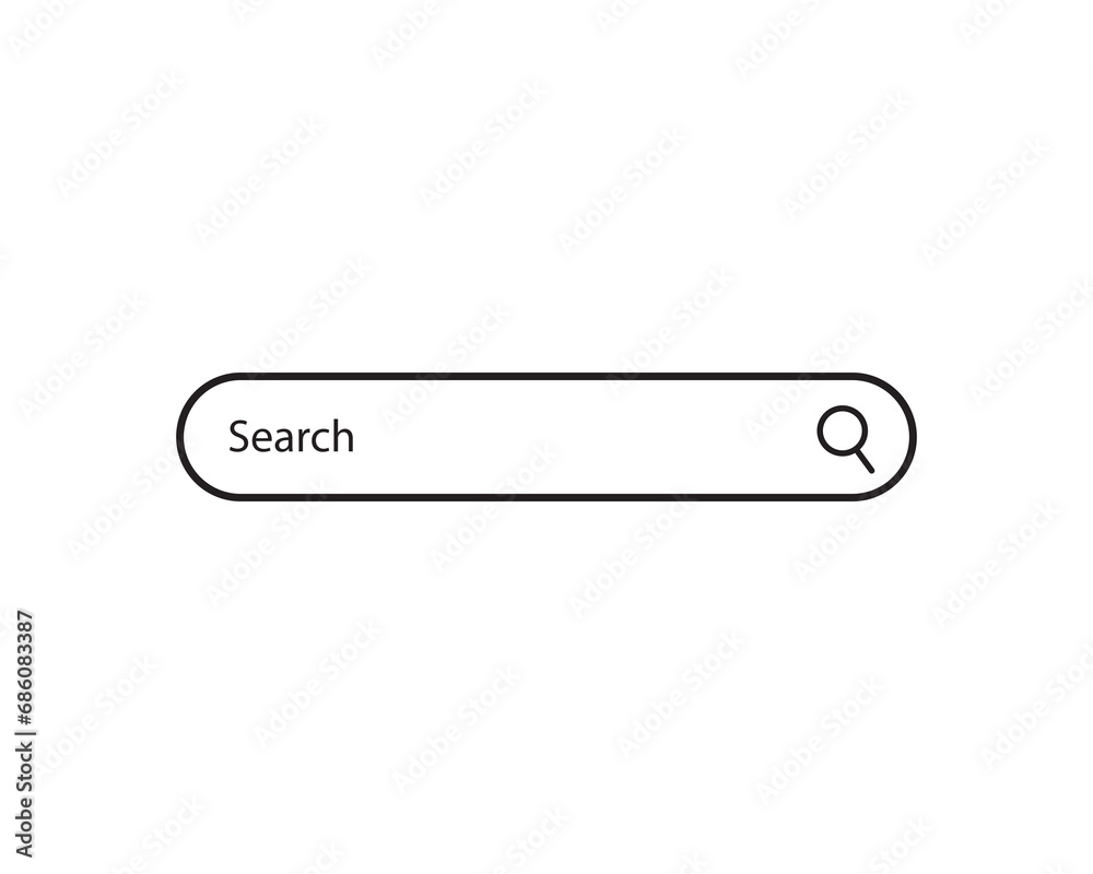 Search bar icon vector illustration isolated Search bar icon vector illustration isolated