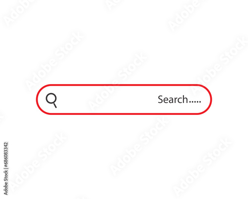 Search bar icon vector illustration isolated