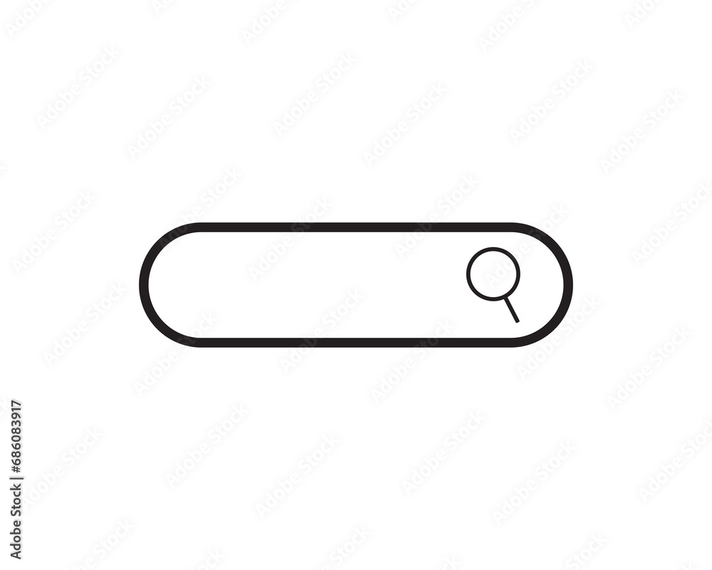 Search bar icon vector illustration isolated Search bar icon vector illustration isolated
