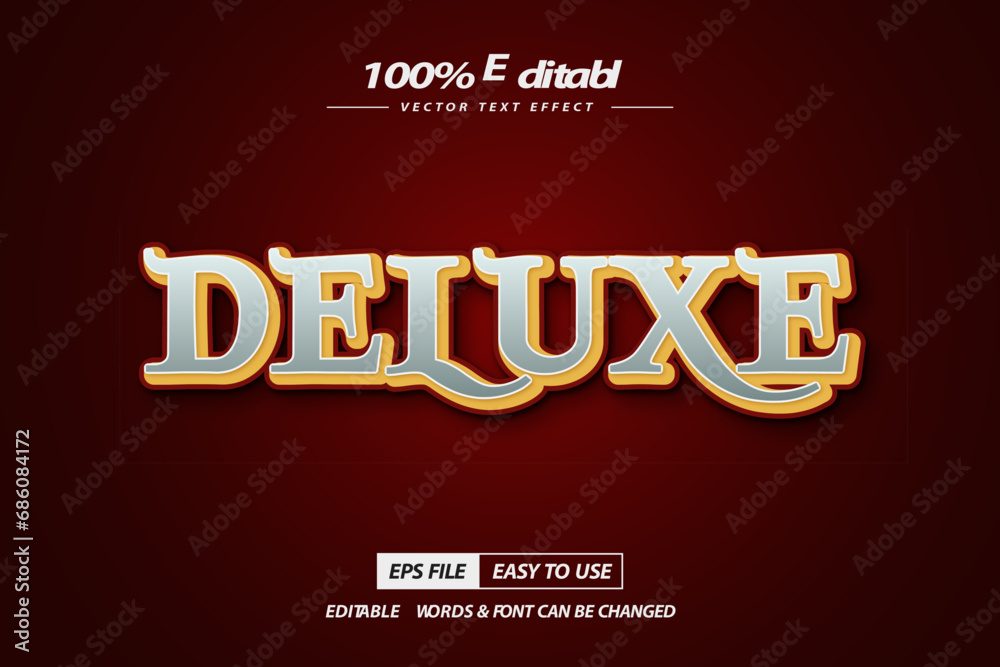 Deluxe text effect, editable text style high quality Deluxe text effect, editable text style high quality