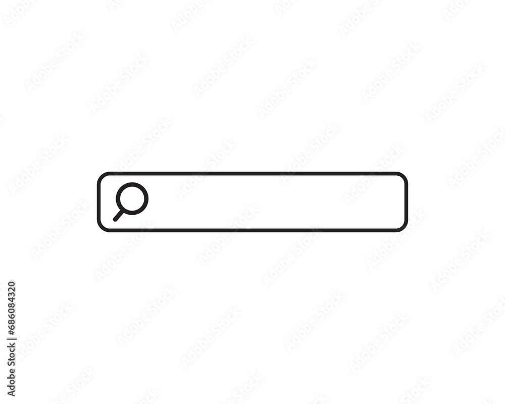 Search bar icon vector illustration isolated Search bar icon vector illustration isolated