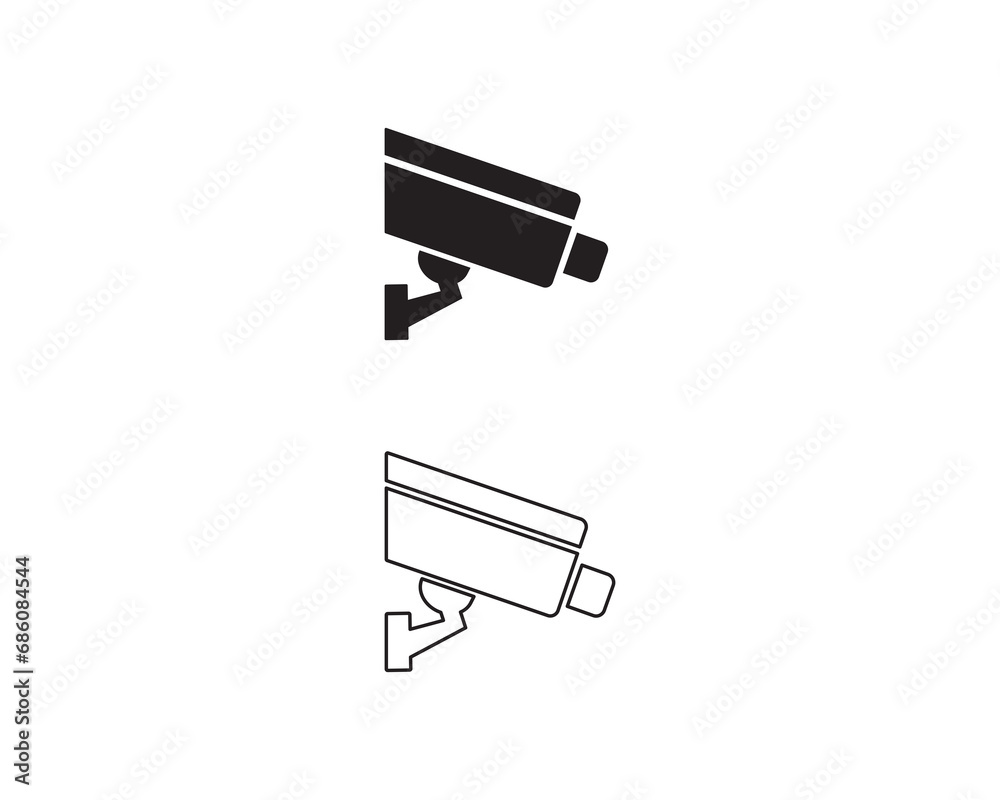 Security camera icon vector symbol illustration Security camera icon vector symbol illustration